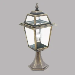 Searchlight Sokkellampe New Orleans, svart-gull| Sokkellamper