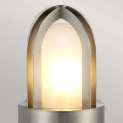 Elstead Sokkellampe Paignton av rustfritt stål sølv| Sokkellamper