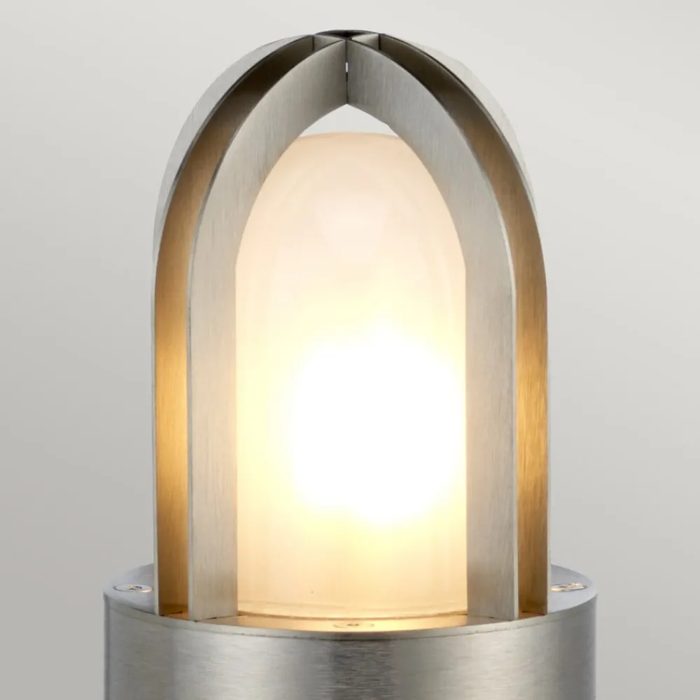 Elstead Sokkellampe Paignton av rustfritt stål sølv| Sokkellamper