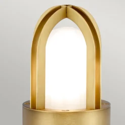 Elstead Sokkellampe Paignton rustfritt stål messing Best