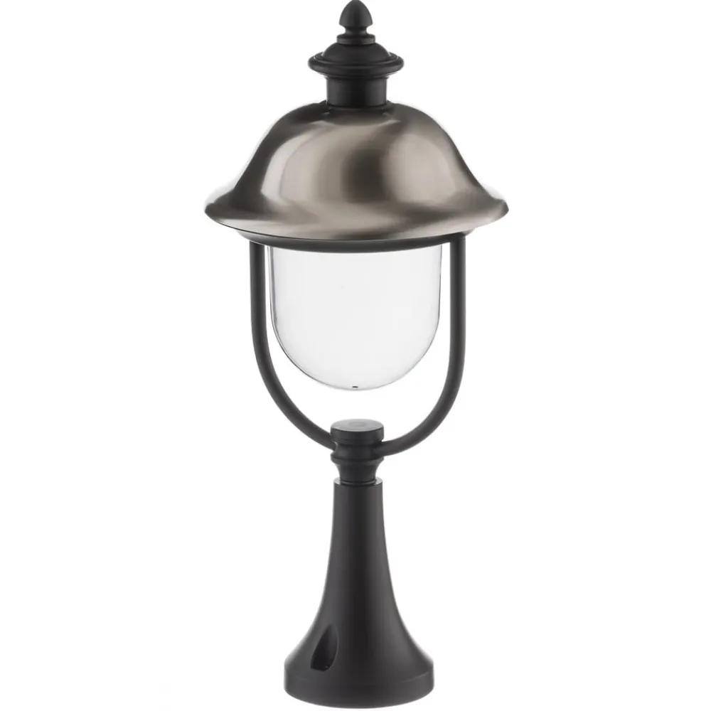 Konstsmide Sokkellampe Parma, svart, metall, 52 cm høy, E27, IP43| Sokkellamper