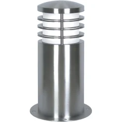 Elstead Sokkellampe Sandbanks, stål, 24 cm høy, E27, IP44| Sokkellamper