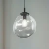 TK Lighting Sol Mini pendellampe, glass, Ø 25 cm, svart/grafittgrått| Pendellamper