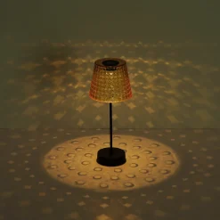 Globo Solcellebordlampe 36634-2A, sett med 2 svart/rav Hot