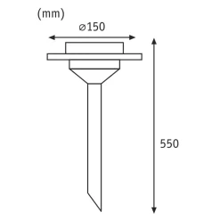 Paulmann Solcelledrevet lampe Ufo m. LED-lys, IP44| Led-Utendørs|Solcellelamper
