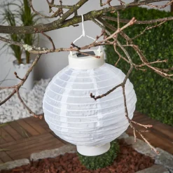 STAR TRADING Solcelledrevet LED-lykt Jerrit 20 cm, hvit