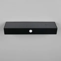 Reality Leuchten Solcelledrevet vegglampe Silves, svart, sensor, IP44 Online