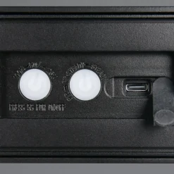 Reality Leuchten Solcelledrevet vegglampe Silves, svart, sensor, IP44 Online