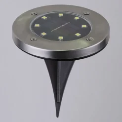 Globo Soldrevet LED-lampe med jordspyd 33414 svart| Utespotter