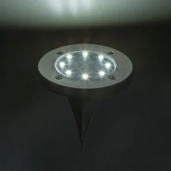 Globo Soldrevet LED-lampe med jordspyd 33414 svart| Utespotter