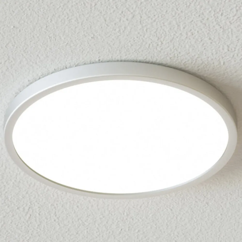 Arcchio Solvie LED-taklampe, sølv, rund, Ø 30 cm| Design- Og Hotellbelysning|Led-Innendørs