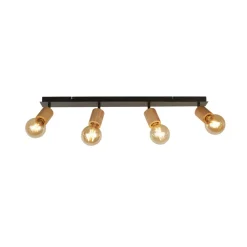 Searchlight Spinny downlight, 4 lyskilder, gummitre, 90 cm lang, E27| Spotter I Tak