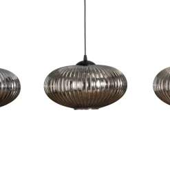 EMIBIG LIGHTING Spisebordslampe Coco, lengde 115 cm, svart/røykgrå, 3 lyskilder. Online
