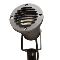 Deko-Light Spot med jordspyd, Ø 10 cm, svart, svingbar, IP65| Utespotter