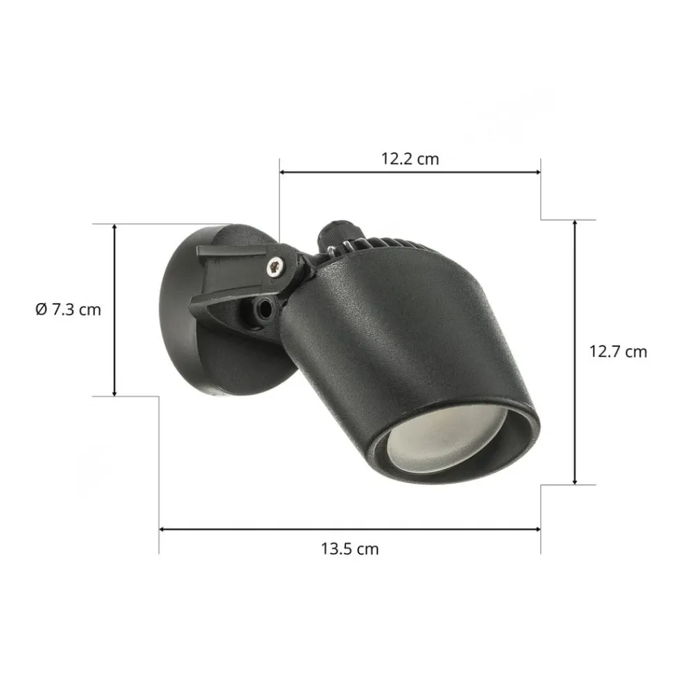 Fumagalli Spotlight Minitommy-EL 1 lyskilde CCT svart/frost| Utespotter