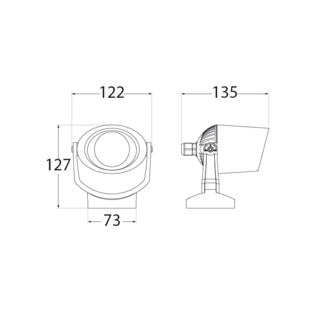 Fumagalli Spotlight Minitommy-EL 1 lyskilde CCT svart/frost| Utespotter