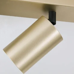 ORION Spotlight Sean, 6 lyskilder, gullfarget, metall, svingbar