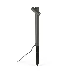 FARO BARCELONA Spy LED lampe med jordspyd, mørkegrå, aluminium, høyde 68,5 cm Discount