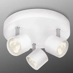 Philips Star LED taklampe med tre lyskilder, hvit, rund| Spotter I Tak