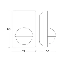 STEINEL IS 180-2 bevegelsessensor antrasitt New