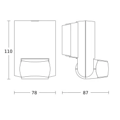 STEINEL IS 130-2 bevegelsessensor antrasitt Online