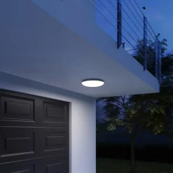 STEINEL Vario Quattro Pro taklampe hvit 3 000 K| Utebelysning Med Sensor|Utebelysning Med Sensor