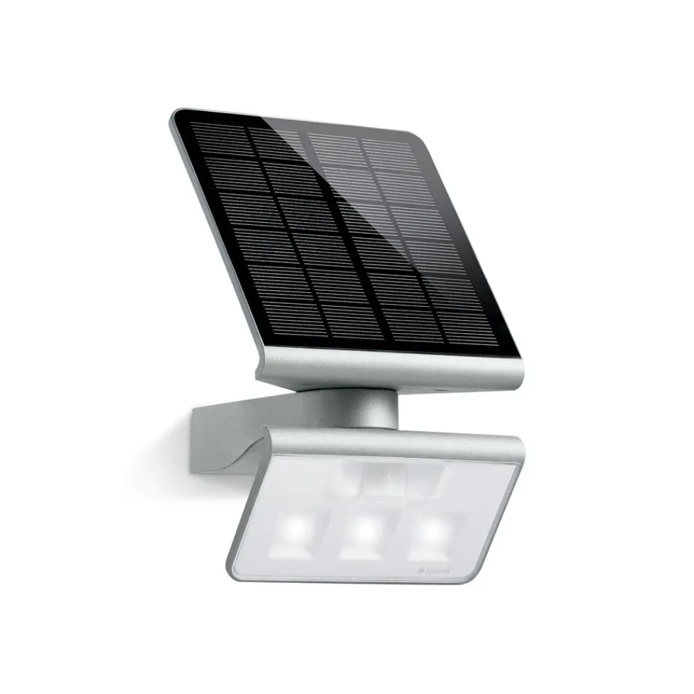 STEINEL XSolar L-S solcelle ute LED-vegglampe sølv
