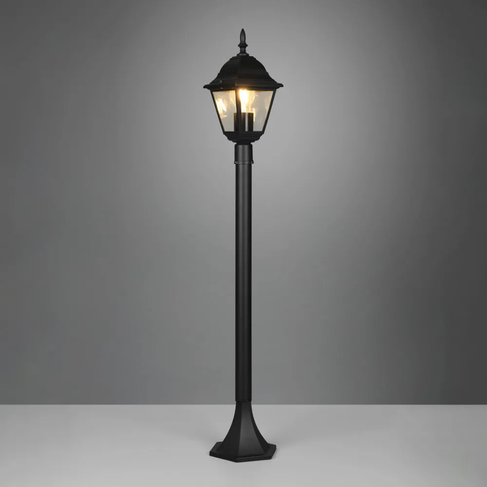 Trio Lighting Stibelysning Livenza, svart, høyde 100 cm, aluminium, IP44 Online