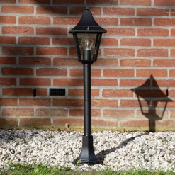 K.S. Verlichting Stibelysning Livorno, IP44, sort/klar Sale