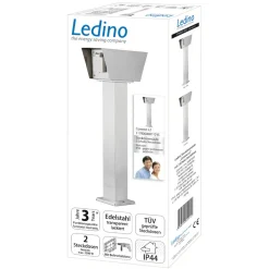 Ledino Stikkontaktkolonne Connect L2 med 2 stikkontakter, stål Best