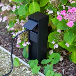 LUTEC Stikkontaktsøyle, 2 tilkoblinger, maks. 3 500 W| Strømsøyler