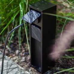 LUTEC Stikkontaktsøyle, 2 tilkoblinger, maks. 3 500 W| Strømsøyler