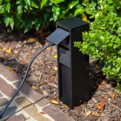 LUTEC Stikkontaktsøyle, 2 tilkoblinger, maks. 3 500 W| Strømsøyler