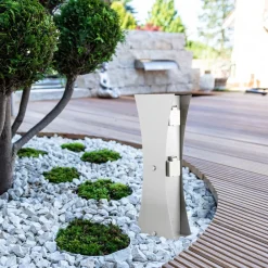 Ledino Stikkontaktsøyle Connect D4, stål| Strømsøyler