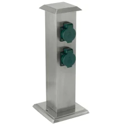 EGLO Stål stikkontaktkolonne Park 4| Strømsøyler