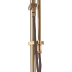 Berliner Messinglampen Stålampen Alwine av messing med to lys| Gulvlamper