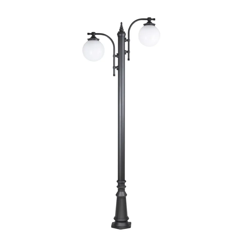 K.S. Verlichting Stolpelampe Madeira 2-lys antrasitt Outlet