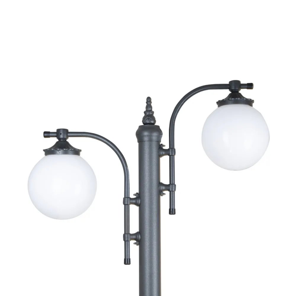 K.S. Verlichting Stolpelampe Madeira 2-lys antrasitt Outlet