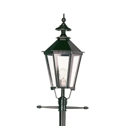 K.S. Verlichting Stolpelampe Manchester 1-lys svart Outlet