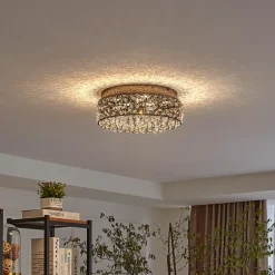 Lucande Strålende LED-taklampe Felias, rund form| Design- Og Hotellbelysning|Led-Innendørs