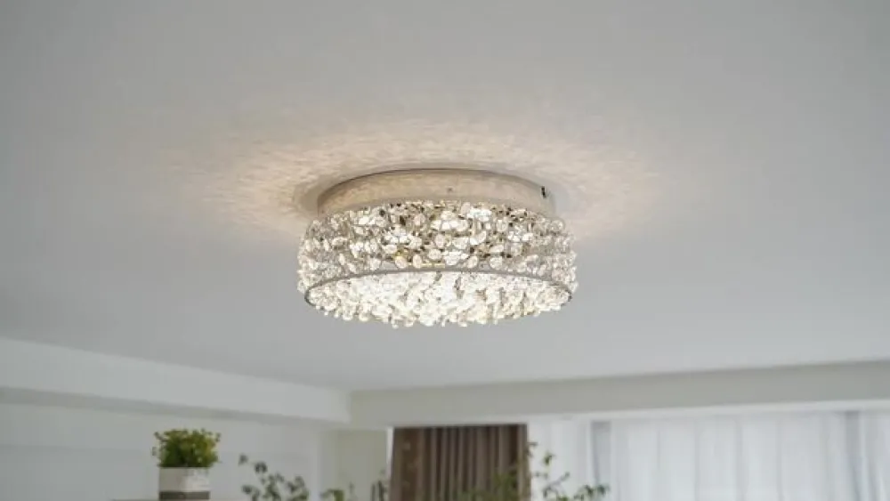 Lucande Strålende LED-taklampe Felias, rund form| Design- Og Hotellbelysning|Led-Innendørs