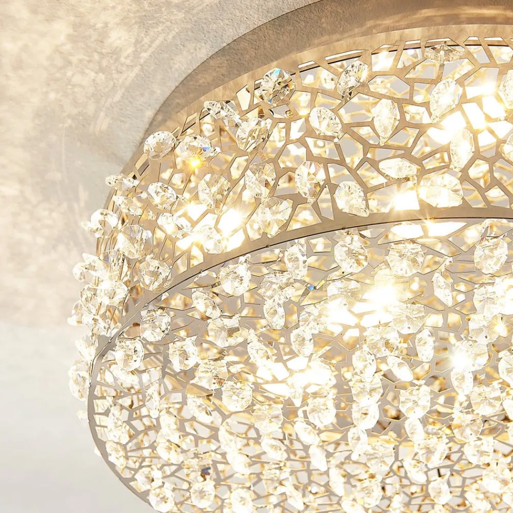 Lucande Strålende LED-taklampe Felias, rund form| Design- Og Hotellbelysning|Led-Innendørs