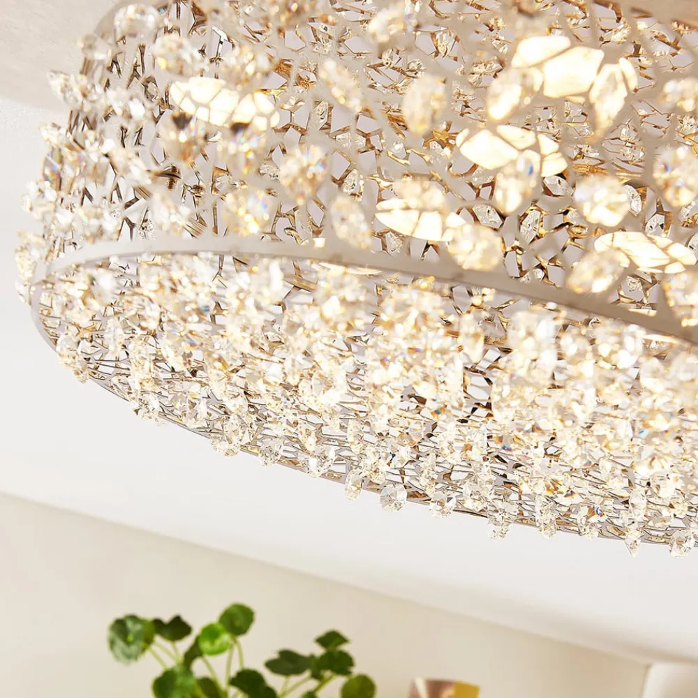 Lucande Strålende LED-taklampe Felias, rund form| Design- Og Hotellbelysning|Led-Innendørs