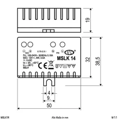 EVN Strømforsyning 12 V/DC 0,1-6 W, IP20, 100-240 V/AC| Drivere Konstantspenning|Tilbehør