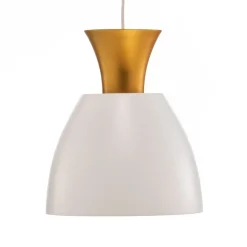 BEGA Studio Line 51277, hengelampe, hvit/messing, Ø 20 cm Best