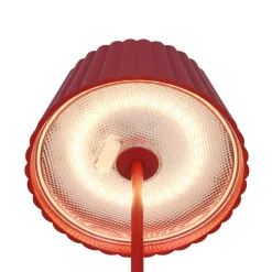 Reality Leuchten Suarez LED oppladbar bordlampe, rød, høyde 39 cm, metall, dimbar Hot