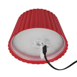 Reality Leuchten Suarez LED oppladbar bordlampe, rød, høyde 39 cm, metall, dimbar Hot