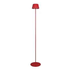 Reality Leuchten Suarez LED oppladbar gulvlampe, rød, høyde 123 cm, metall| Terrassebelysning