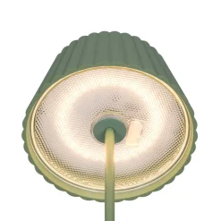 Reality Leuchten Suarez LED oppladbar gulvlampe, grønn, høyde 123 cm, metall| Terrassebelysning