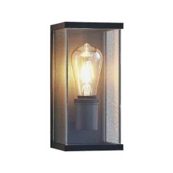 Lindby Susanne utendørs vegglampe, kantet, glassert, sett med 2 stk Best